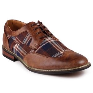 Metrocharm Alex-06 Brown Lace up Oxford Shoe